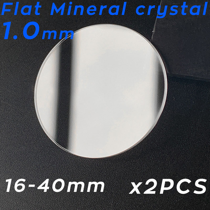 Watch Crystal Replacement - Neue 2PCS Dicke 1mm Flache Runde