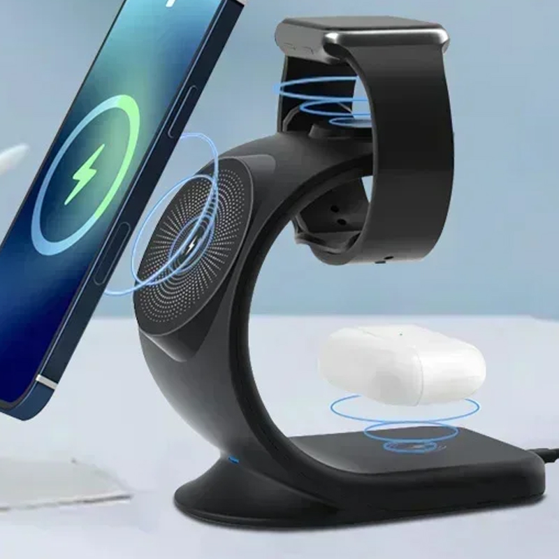 Iwatch Smartwatch - Magnetisches kabelloses Ladegerät 3-in-1-Schnellladestation für Magsafe