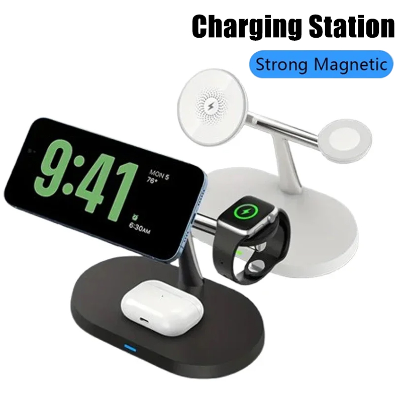 Iwatch Smartwatch - 3-in-1 Opansten Magnetisches Kabelloses Ladegerät für
