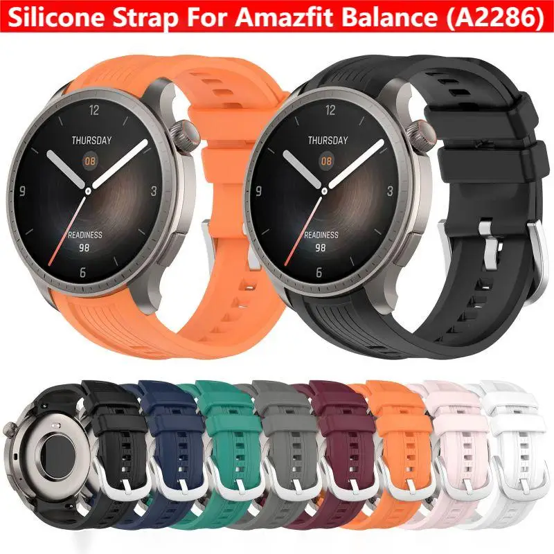 Smartwatch English - Silikonarmband für Amazfit Balance A2286 Smartwatch