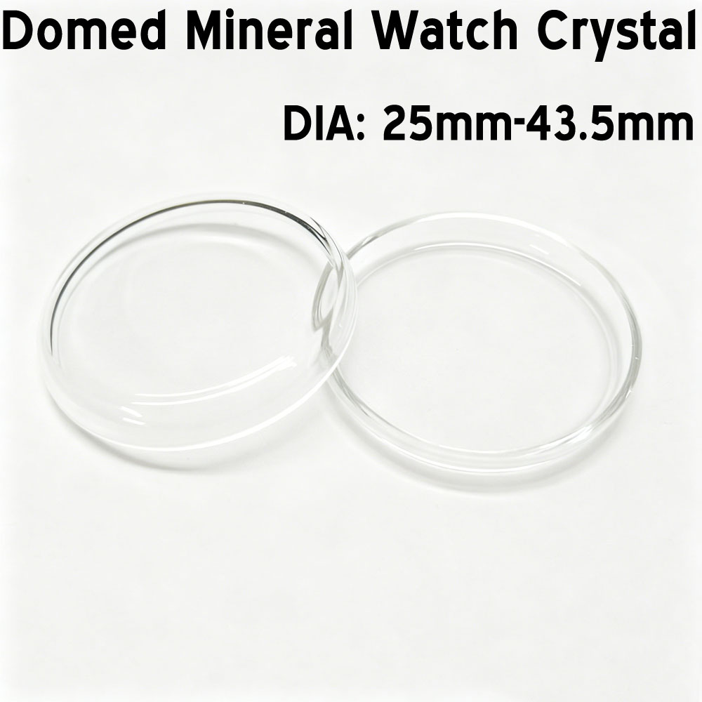 Watch Crystal Replacement - Deckelförmiges, hochgewölbtes Mineral-Uhrenglas 35mm-43,5mm mit hoher