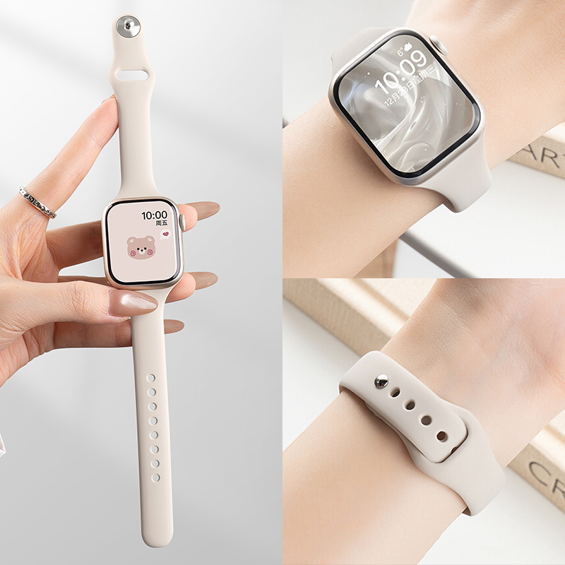 Smartwatch Slim Watches For Men - Schlankes Silikonarmband für Apple Watch-Armbänder 11