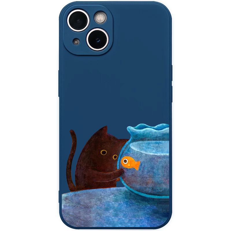 Watch Xs8 - Fischbeobachtungs-Katzenmuster Handyhülle für iPhone 17 16