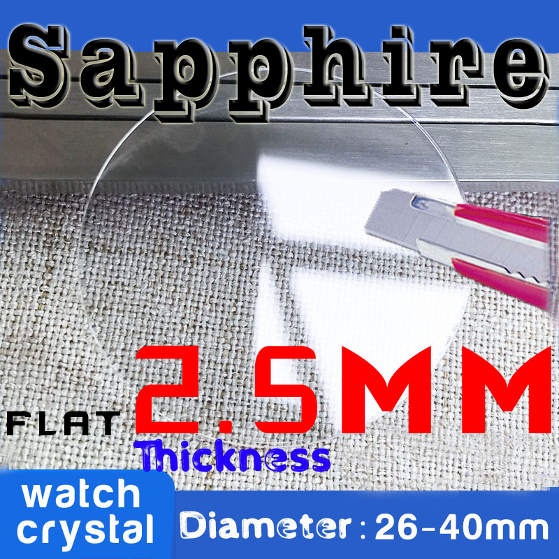 2,5 mm dickes, flaches Saphir- – Watch Crystal Replacement Bewertung und Preis