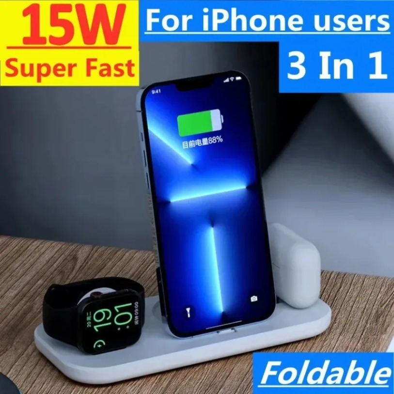 3-in-1-Wireless-Ladestation fü – Watch Xs8 Bewertung und Preis