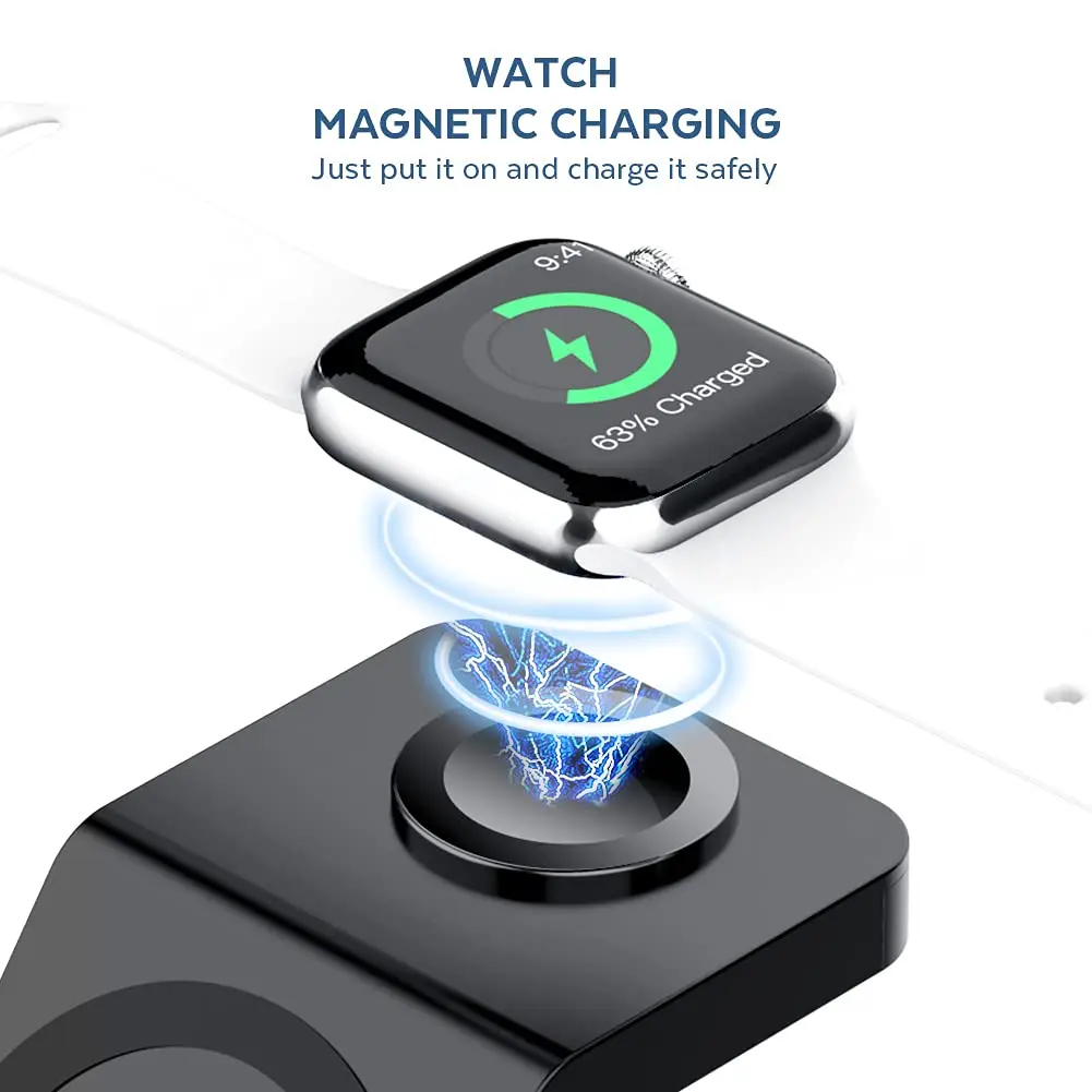 3-in-1 kabelloser Ladeständer, – Iwatch Smartwatch Bewertung und Preis