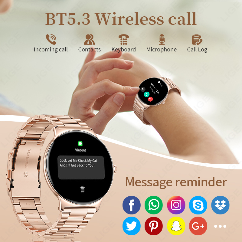 LIGE Neue 7,9mm Smartwatch für – Smartwatch Slim Watches For Men Bewertung und Preis
