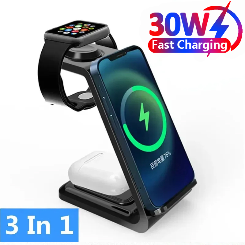 30w 3 in 1 kabellose Ladestati – Watch Xs8 Bewertung und Preis