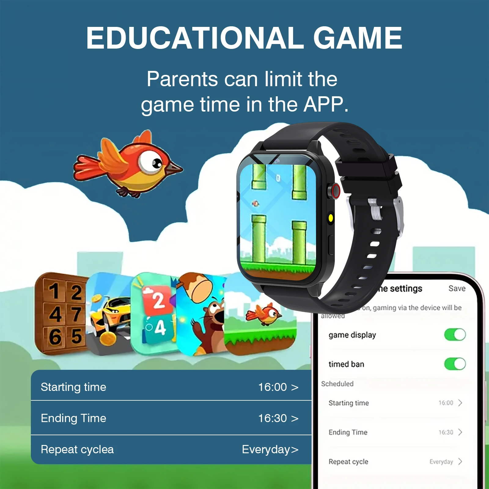 Kinder-Smartwatch, 18-Spiele,  – Smartwatch Watches For Kid Boy Waterproof Bewertung und Preis