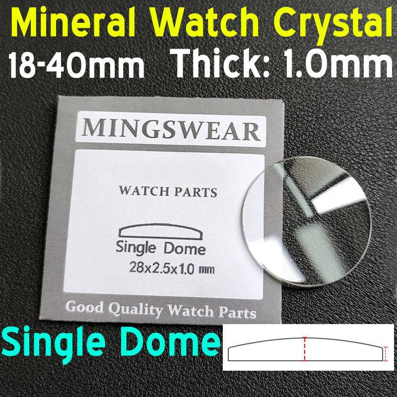 1 mm dickes, rundes, konvexes  – Watch Crystal Replacement Bewertung und Preis