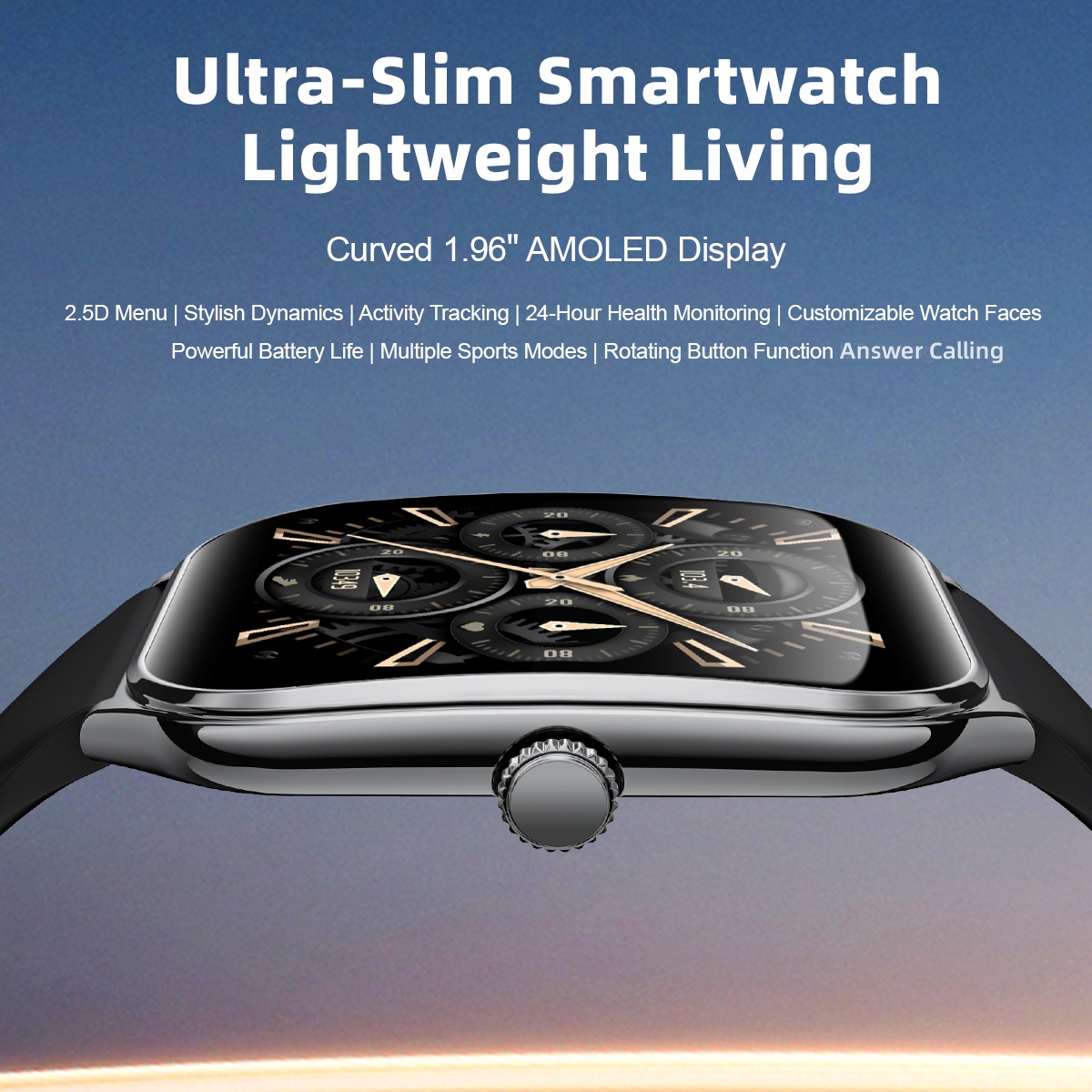 Modische, ultraschlanke Amoled – Smartwatch Slim Watches For Men Bewertung und Preis